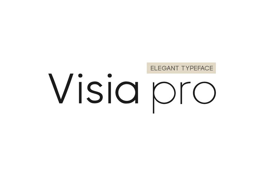 Ejemplo de fuente Visia Pro